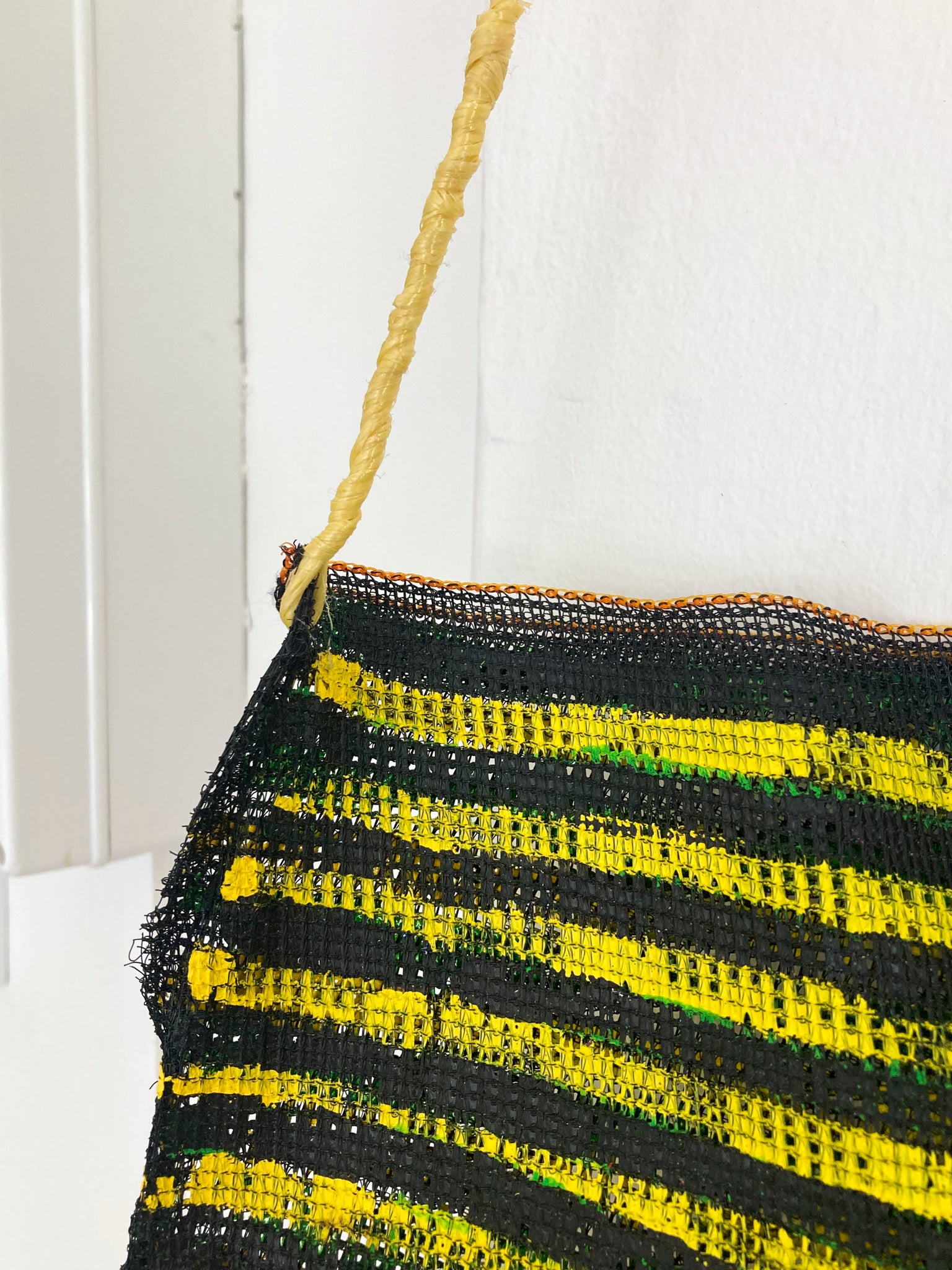 Yir (Dilly Bag) - Painted shade cloth bag